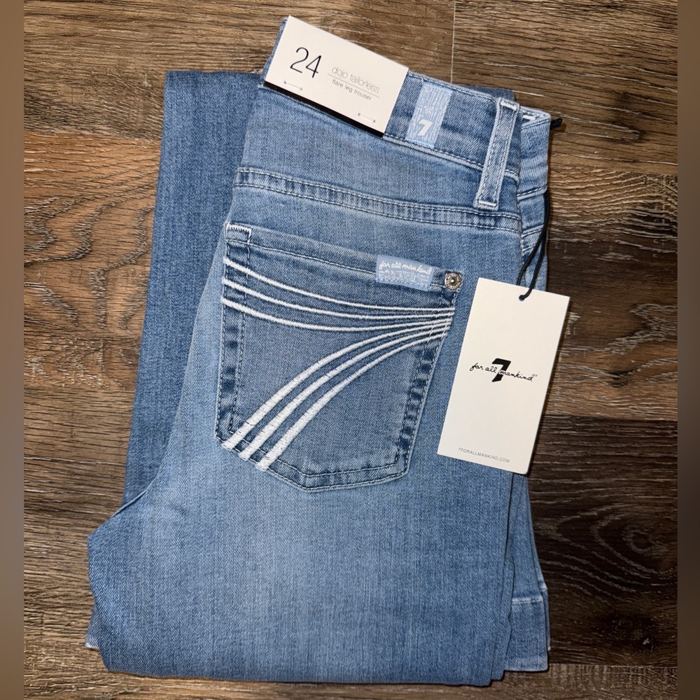 NWT 7 For All Mankind Dojo Tailorless Jeans 7FAMK - Picture 1 of 4